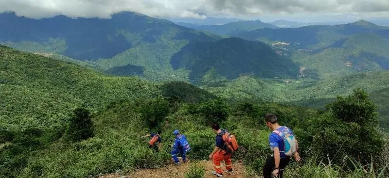 3名驴友端午节在惠东大南山失联，救援人员找了一夜qw4.jpg