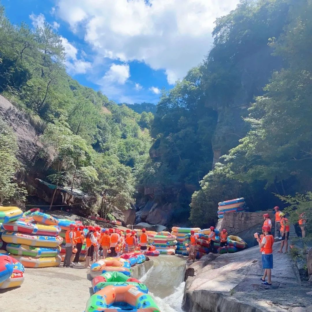 无狂浪不夏天822小黄山大峡谷漂流网红龙鳞坝